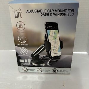 LAX Adjustable Car Mount for Dash & Windshield